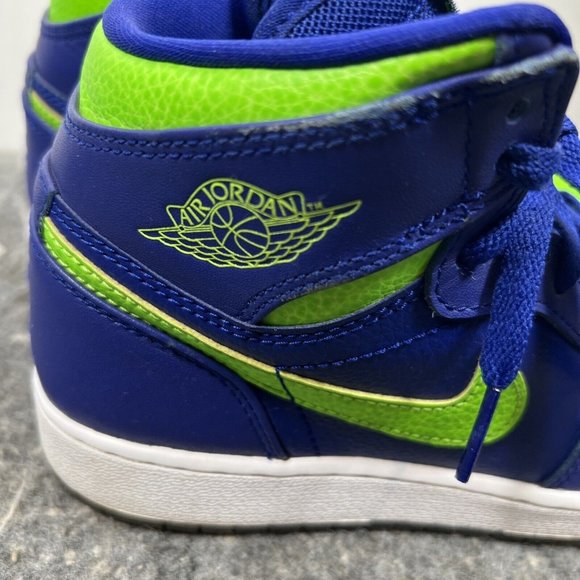 Nike Air Jordan 1 Retro High PS Kids Concord Electric Green Blue 705300-407 4.5Y - Picture 14 of 16